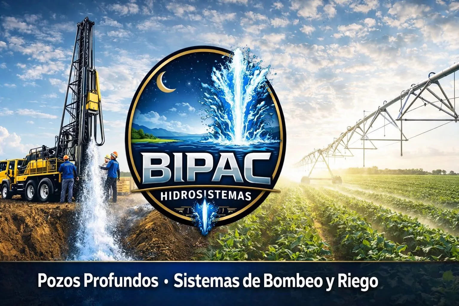 Perforación de pozo profundo y sistema de riego agrícola